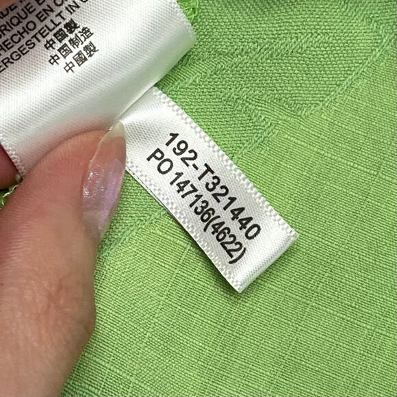 Tommy Bahama Silk Shirt Green Mens XL Ripstop Floral Tropical AOP Button Up - Picture 6 of 9